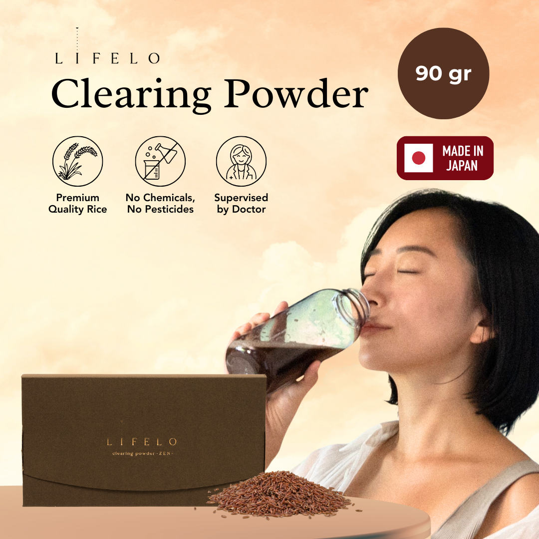 LIFELO Japan Organic Healthy Brown Rice Food Powder Drink - Digestive, Detox, Nourishing, Wellness