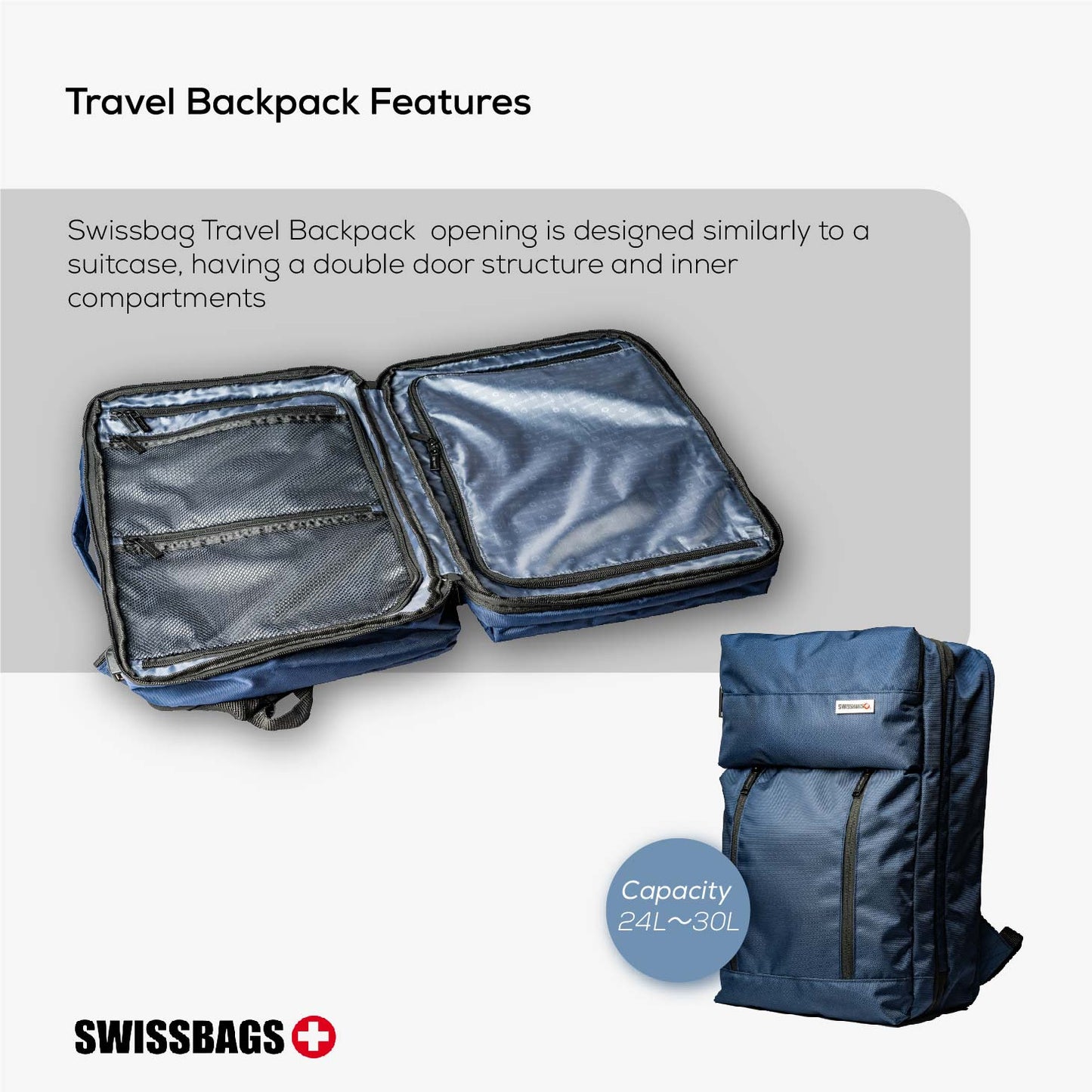SWISSBAGS | Travel Backpcak | A multi-functional backpack that offers the freedom to carry whatever you need