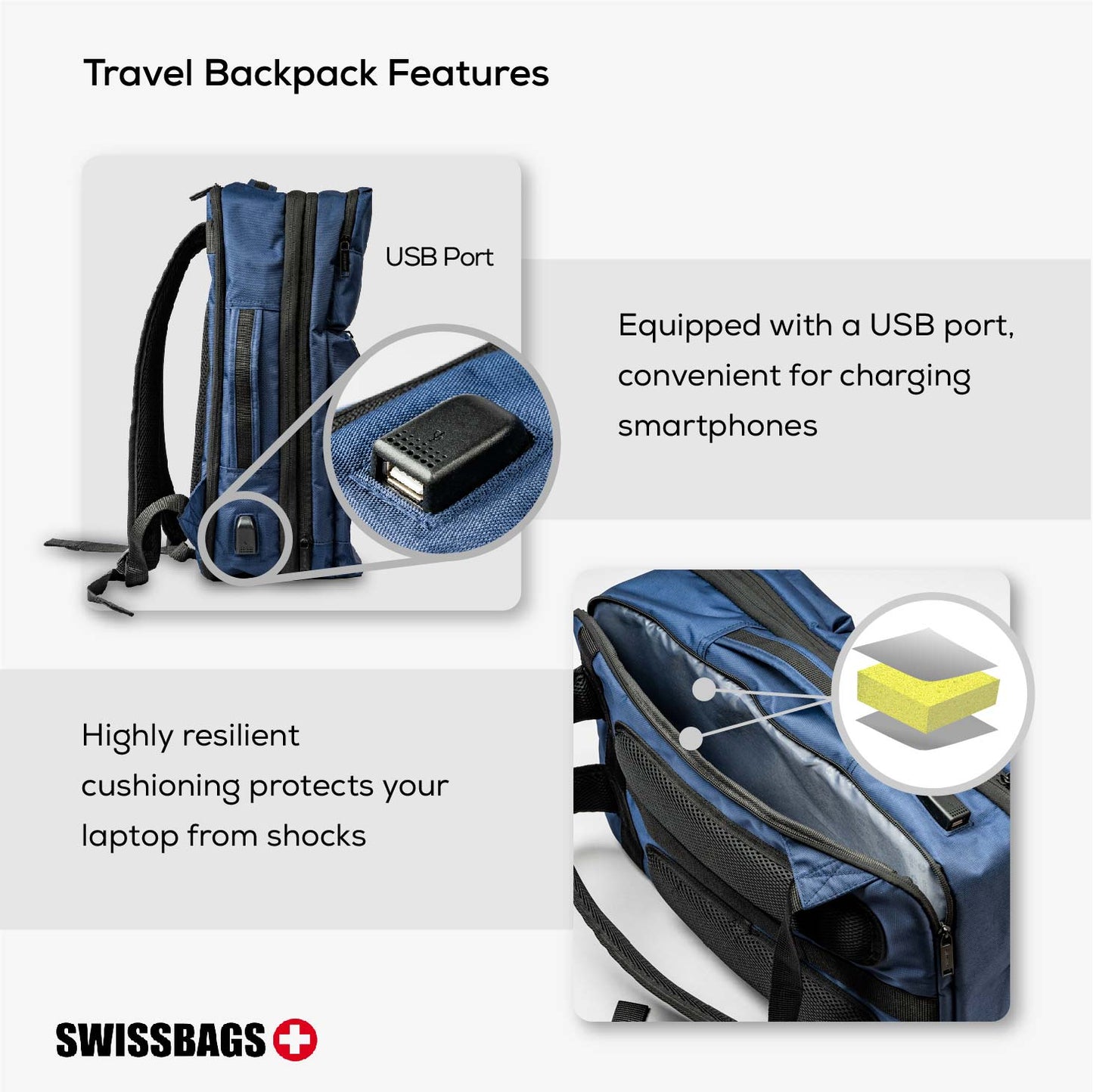 SWISSBAGS | Travel Backpcak | A multi-functional backpack that offers the freedom to carry whatever you need