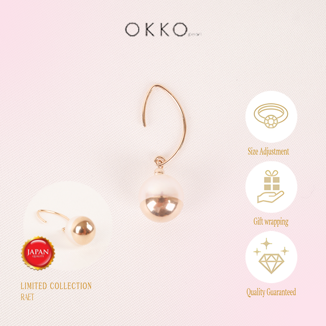 RAET Akoya Baroque Seawater Japan Pearl K10 Gold Earrings - Women Small Ear Stud Earring Wedding