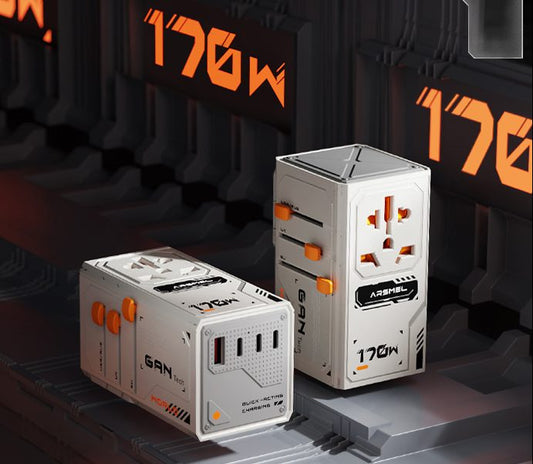 *READY STOCK* VISAPRO | World's First Mecha All-in-One 170W Charger & Travel Adapter