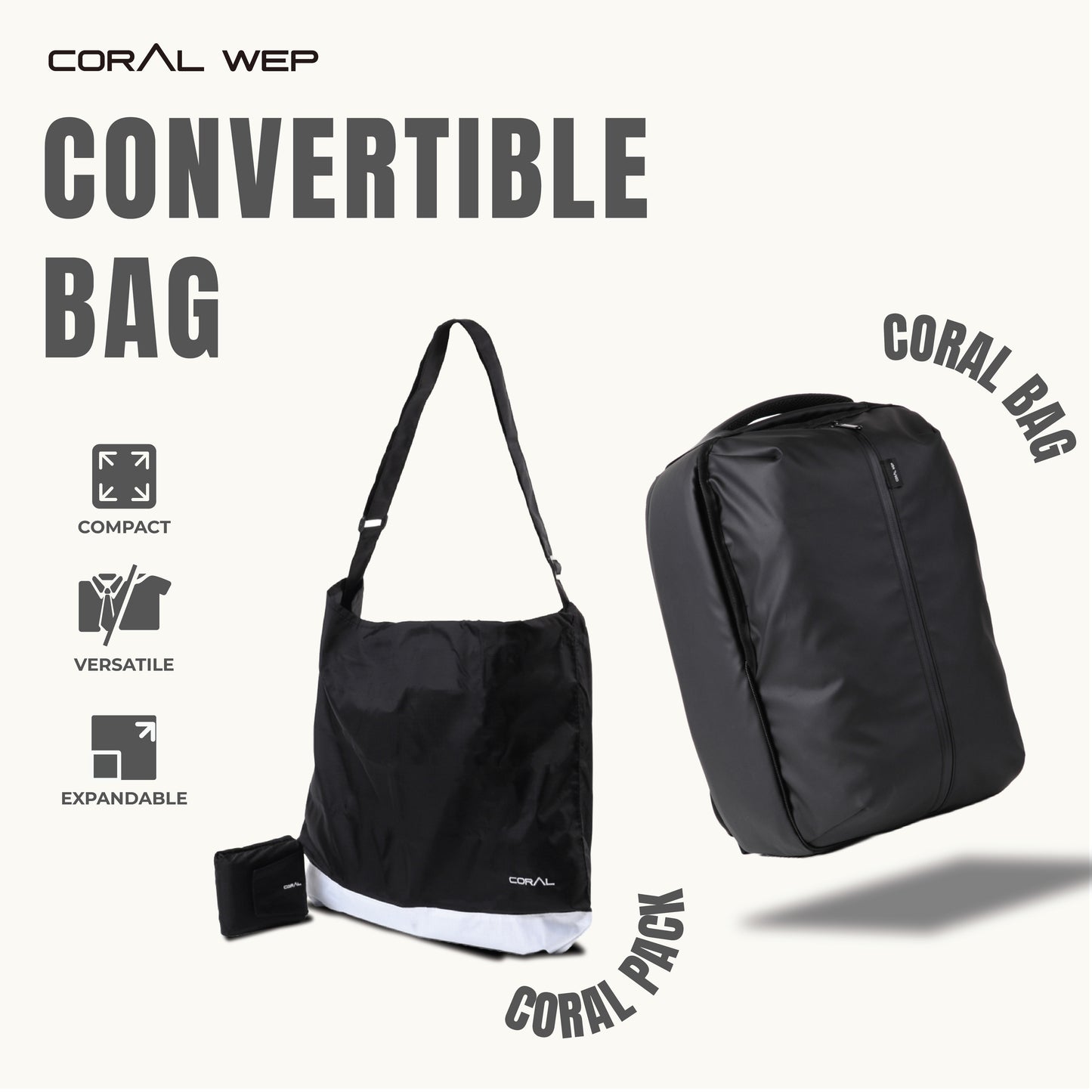 Coral Wep I The All In One Transforming Urban Bag
