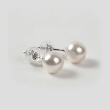 OKKO Akoya Seawater Japan Pearl K14 Gold Earrings - Women Luxury Small Ear Stud Earring Engagement