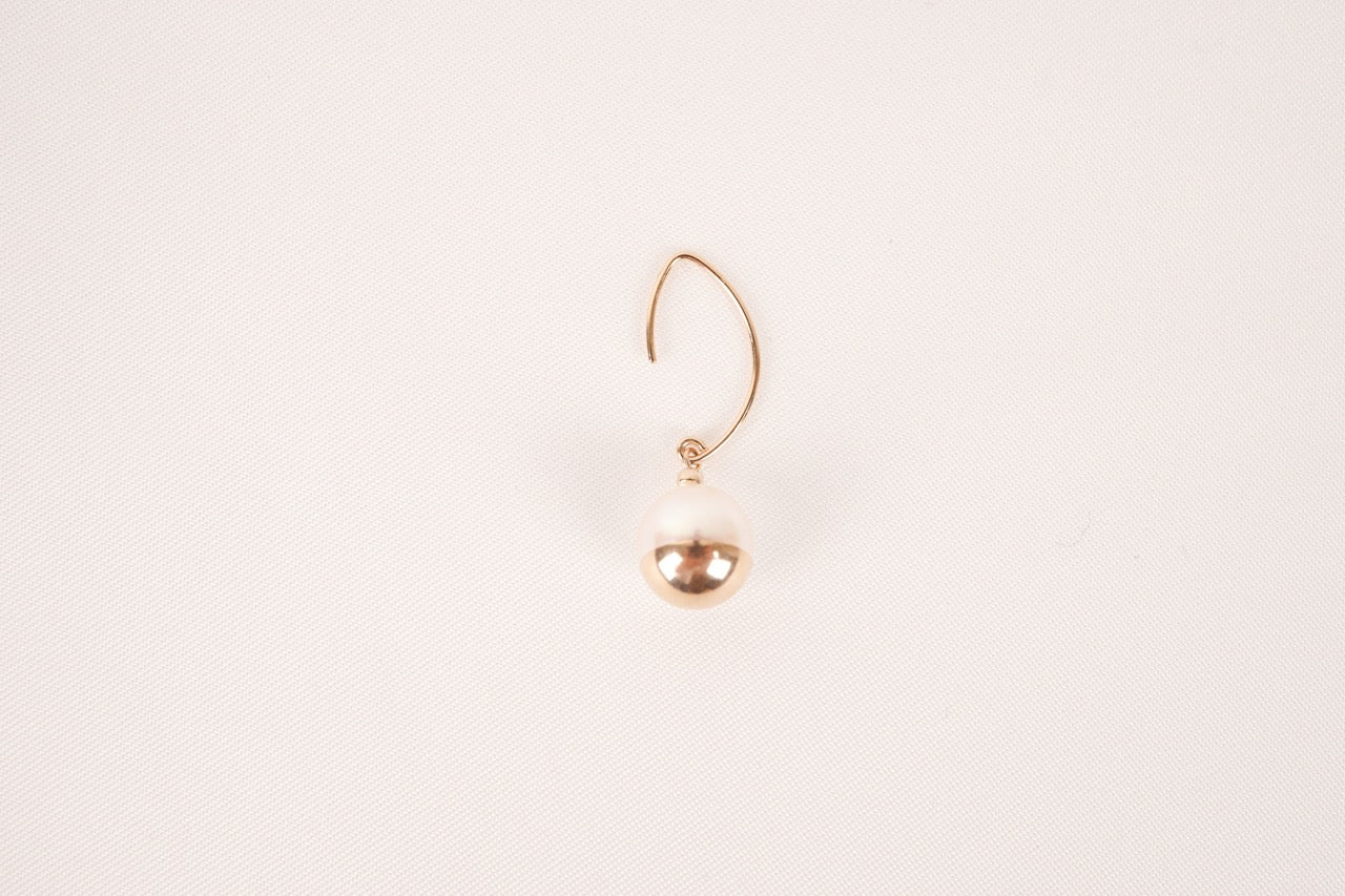 RAET Akoya Baroque Seawater Japan Pearl K10 Gold Earrings - Women Small Ear Stud Earring Wedding