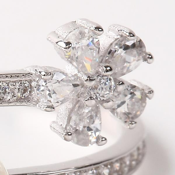 OKKO Akoya Seawater Japan Pearl Silver 925 Ring - Women Luxury Natural Zirconia Rings, Wedding
