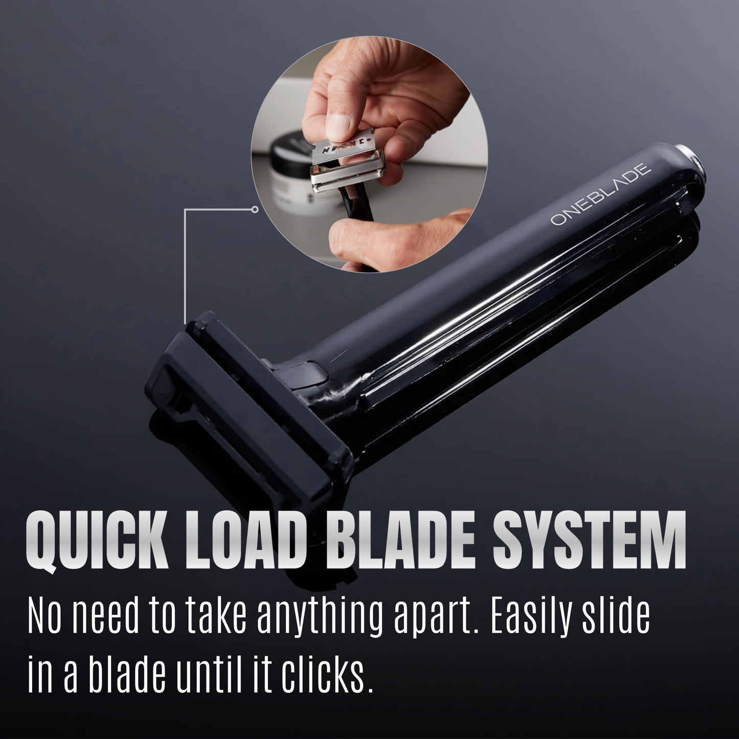 OneBlade Core Safety Razor - Single Blade Manual Facial Beard Hair Shaver Man Women Grooming