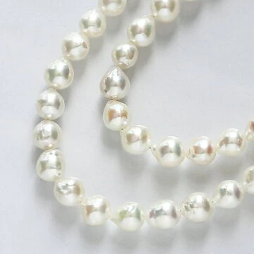 OKKO Akoya Baroque Seawater Japan Pearl Necklace - Women Luxury Natural Pendant, Wedding Engagement