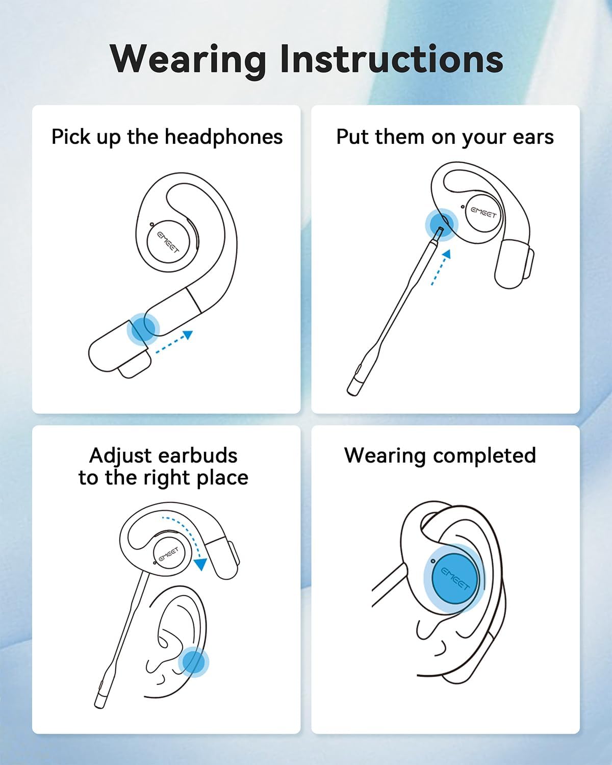 *Ready Stock* EMEET AirFlow | Open-Ear Comfort Optimized for Calls