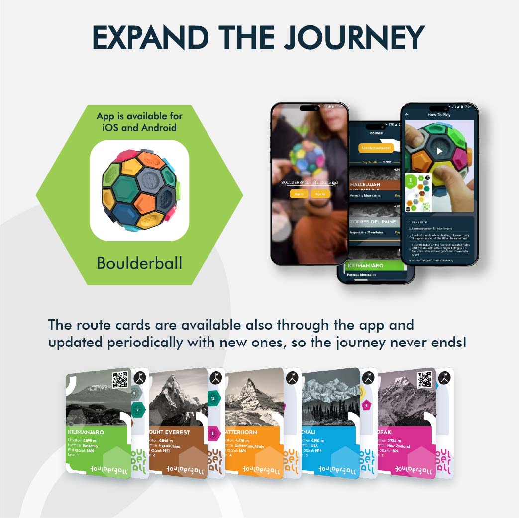 Boulderball | Innovative Portable 3D Puzzle  for Creativity & Climbing Enthusiasts