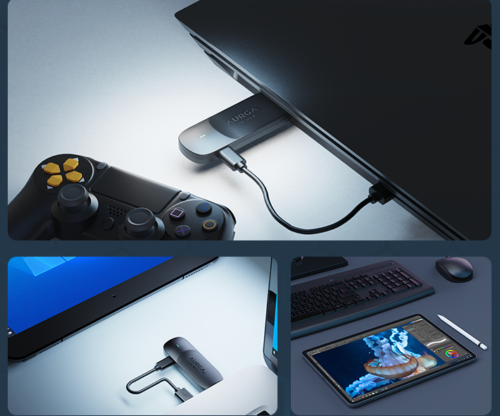 AURGA Viewer | 5-in-1 Wireless HDMI Streaming Transmitter