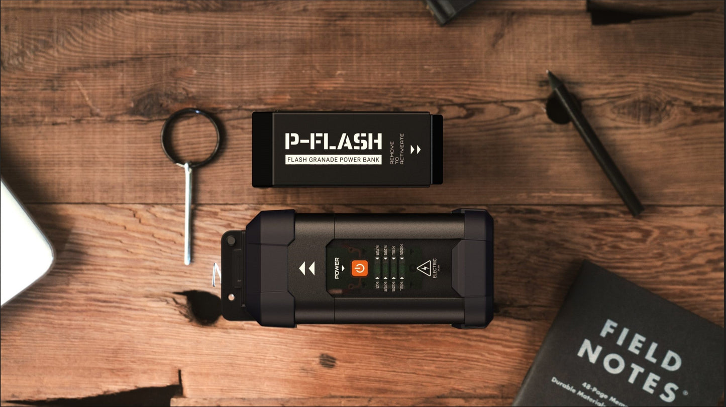 P-Flash Metallic Flash Bang! Portable Power Bank (Ready Stock)