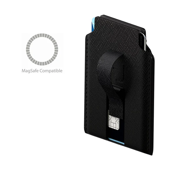 Magbak Wallet Stand | | Ultra-strong Magnetic + RFID Protection Premium Leather Wallet (iPhone 15 & below series)