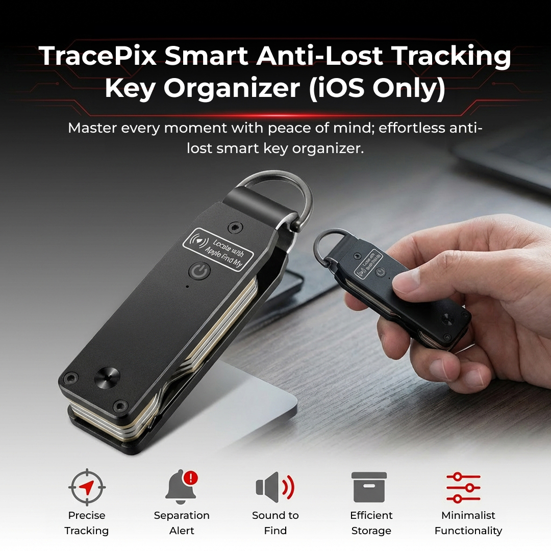 TracePix - Smart Trackable Key Organizer | IOS Compatible *Pre-Order Exclusive Discount*
