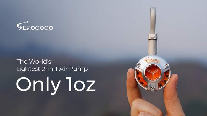 GIGA PUMP Air: The World's Lightest 2-in-1 Air Pump Only 1oz | AEROGOGO