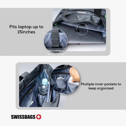 SWISSBAGS | Tote Shoulder Bag |  Super Lightweight Tote Bag Perfect for Everyday Use!