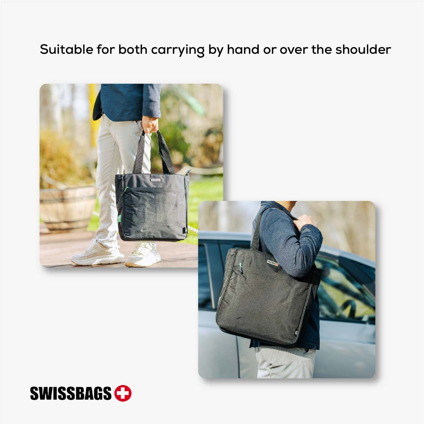 SWISSBAGS | Tote Shoulder Bag |  Super Lightweight Tote Bag Perfect for Everyday Use!