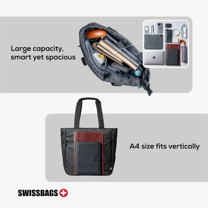 SWISSBAGS | Tote Shoulder Bag |  Super Lightweight Tote Bag Perfect for Everyday Use!