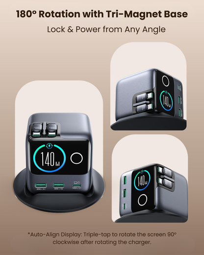 JOYROOM PODIX | 140W, 5-Port Desktop GaN Charger