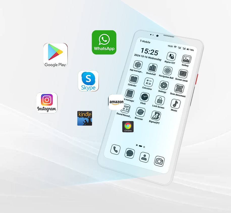 Bigme Hibreak Pro Black & White E-Ink Display 5G Smartphone