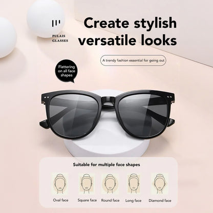 *Donut Offer*  Foldable UV-protective sunglasses - Black