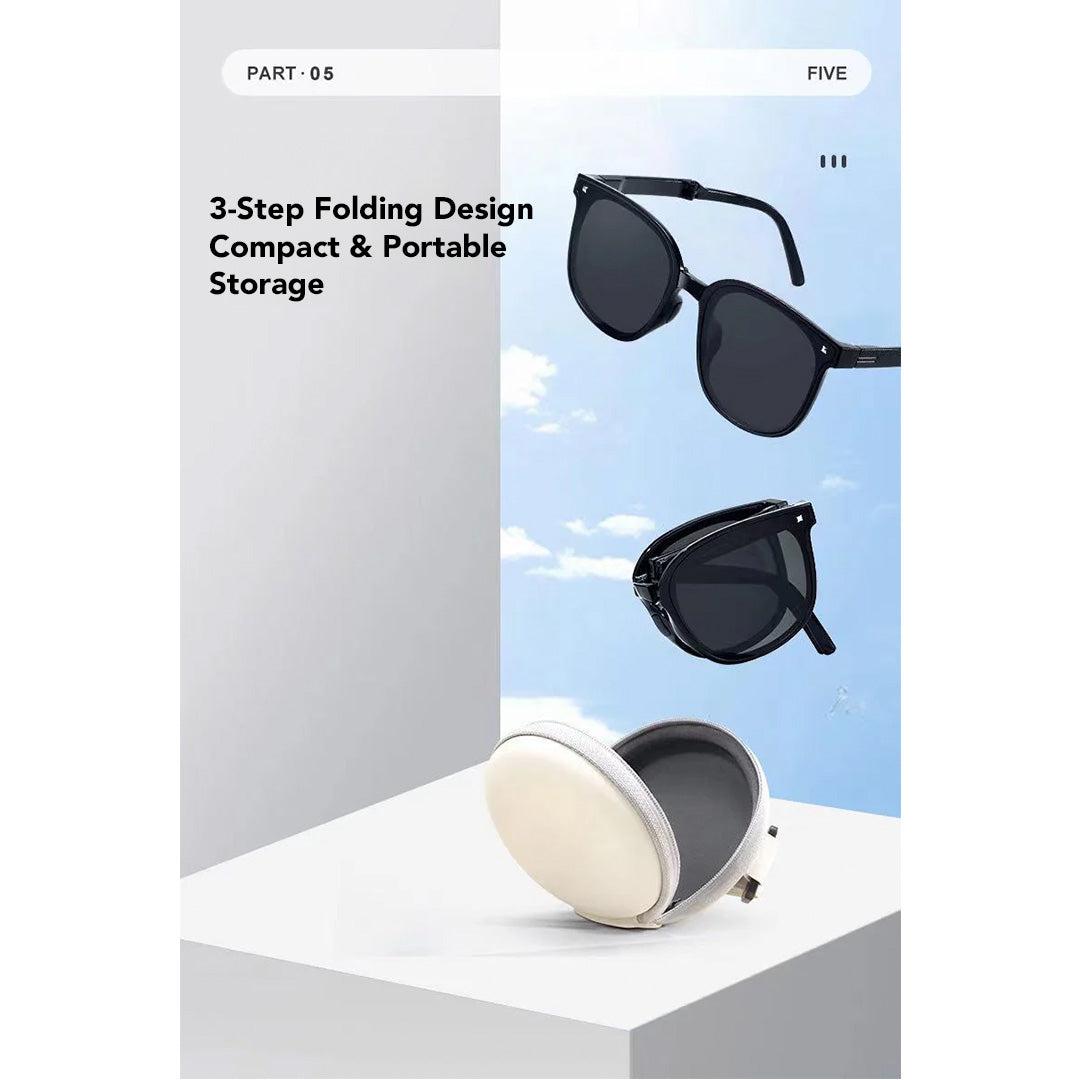 *Donut Offer*  Foldable UV-protective sunglasses - Black