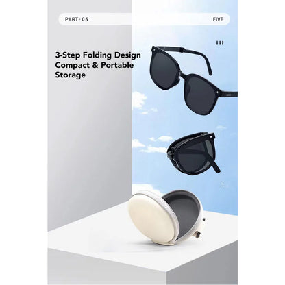 *Donut Offer*  Foldable UV-protective sunglasses - Black