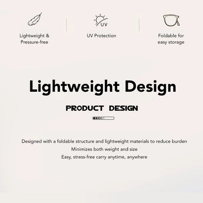 *Donut Offer*  Foldable UV-protective sunglasses - Black