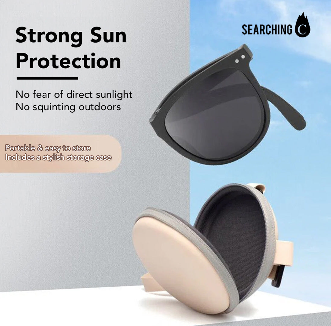 *Donut Offer*  Foldable UV-protective sunglasses - Black
