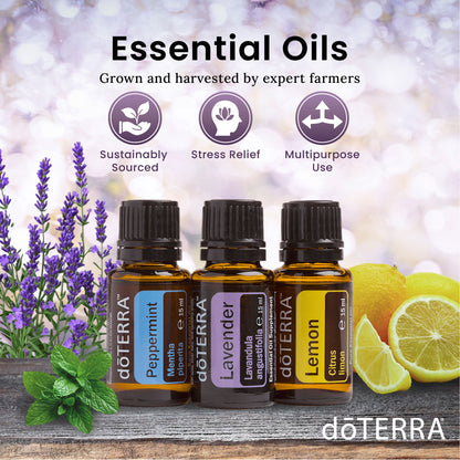 Doterra Essential Oils. 15 ml Aromatherapy Diffuser Relaxing Calming Aromas Natural Essence
