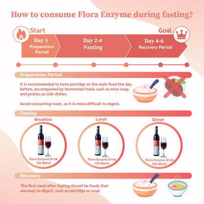 Weight Loss Detox Flora Enzyme Drink | Japan Fasting Replacement Diet Plant-Based Fermented Drink Natural Ingredients