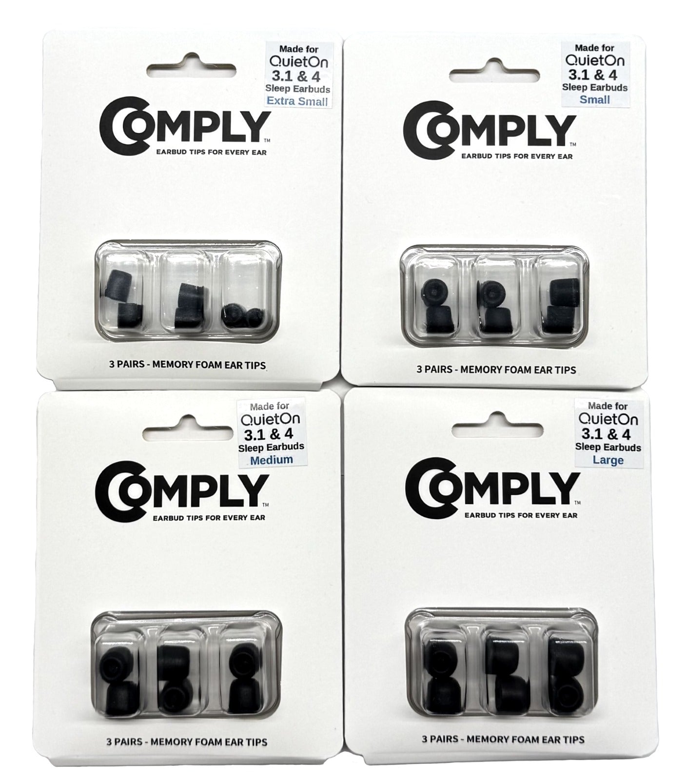 [Add-on] QuietOn 4 UltraFit - Memory Foam Eartips