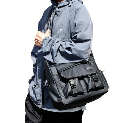 *Member Exclusive Offer* Men's Casual Commuter Messenger Bag – Black