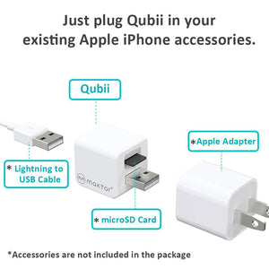 Qubii - Auto Backup While Charging Your iPhone (Ready Stock)